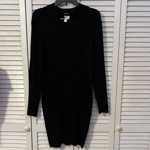 Say What? Sweater Dress - Picture 2 of 5